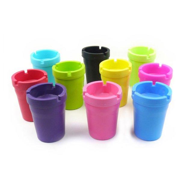 6 X  Jumbo Luminous Butt Bucket  Ashtray Cigarette Car Cup Ash Holder Portable THE ART OF VAPE